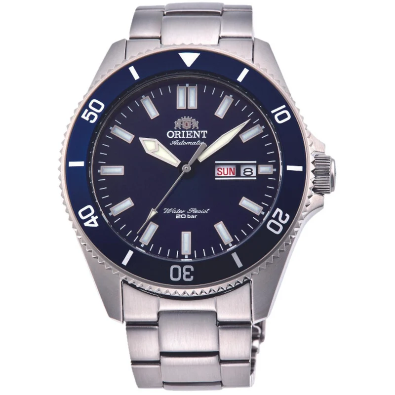 Orient Mako III 44mm Blue Dial Steel Mens Automatic Watch RA-AA0009L19B