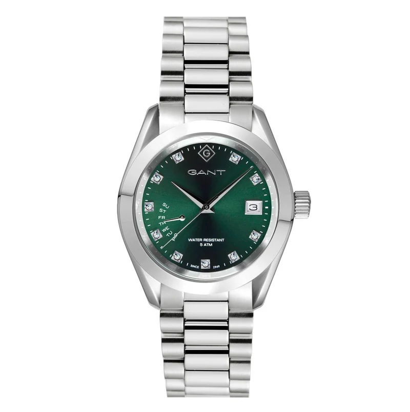 Gant Castine Quartz Green Dial Steel Bracelet Ladies Watch G176003