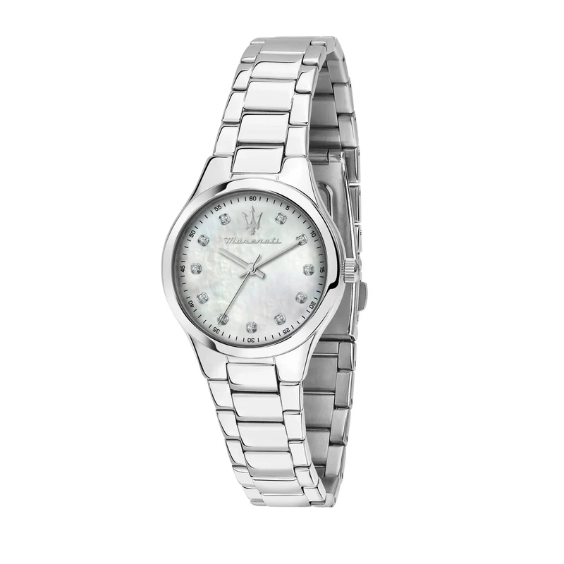 Maserati Attrazione Quartz Mother of Pearl Dial Stainless Steel Bracelet Ladies Watch R8853151504