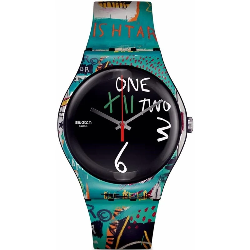 Swatch Art Journey 'Ishtar By Jean-Michel Basquiat' Quartz Watch SUOZ356