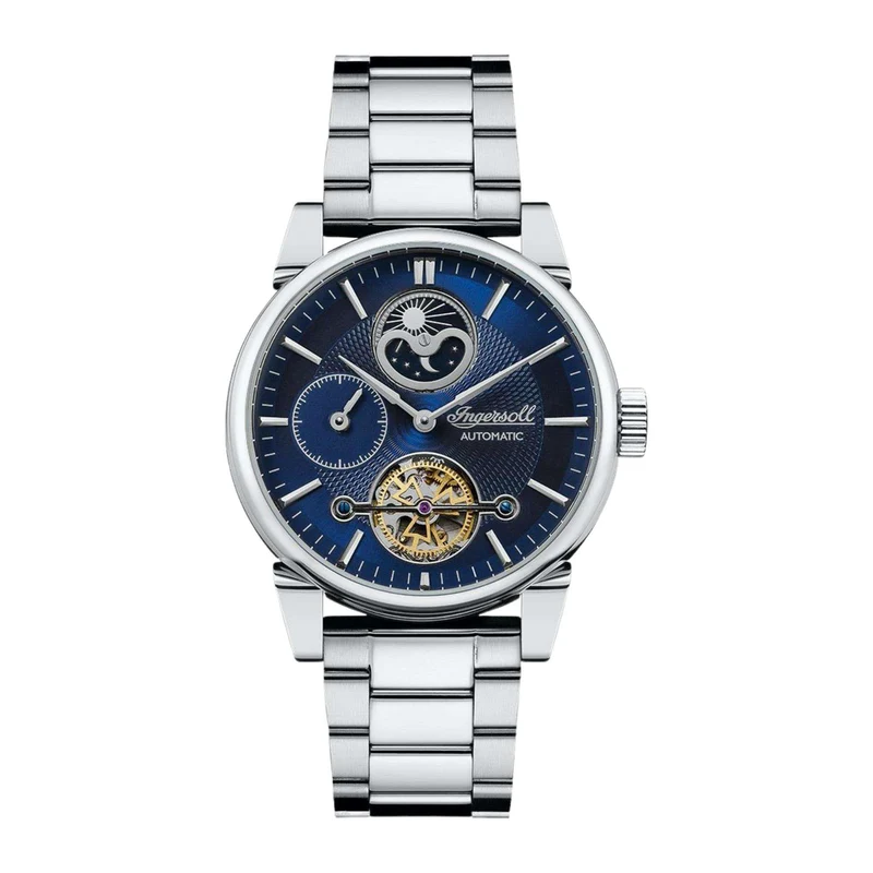 Ingersoll The Swing Automatic Blue Dial Stainless Steel Bracelet Men's Watch I07501