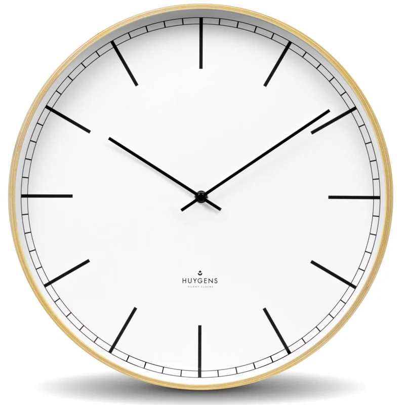 Huygens Wood Arabic Wall Clock 35cm HU17012