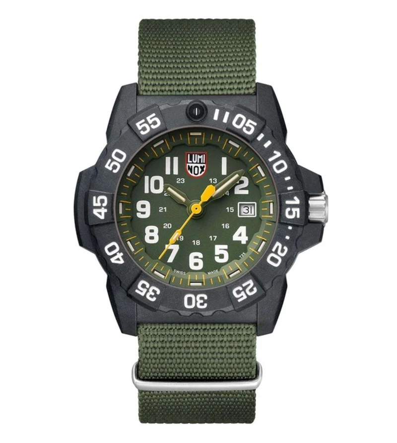 LUMINOX NAVY SEAL 3500 SEA SERIES Green Dial Men's Watch XS.3517.L
