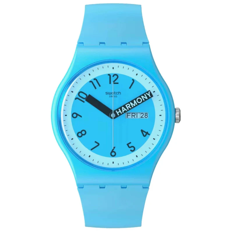 Swatch Pride 'Proudly Blue' Quartz Blue Dial Watch SO29S702