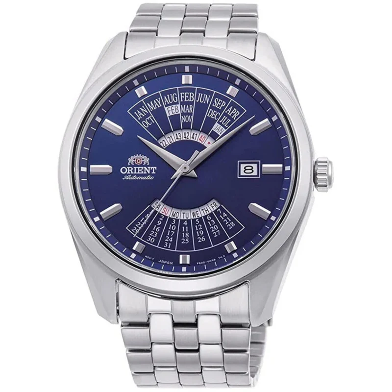 Orient Multi-Year Calendar 43.5mm Blue Dial Steel Mens Automatic Watch RA-BA0003L10B