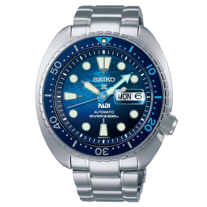 Seiko Prospex ‘Great Blue’ King Turtle PADI Blue Dial Men's Watch SRPK01K1