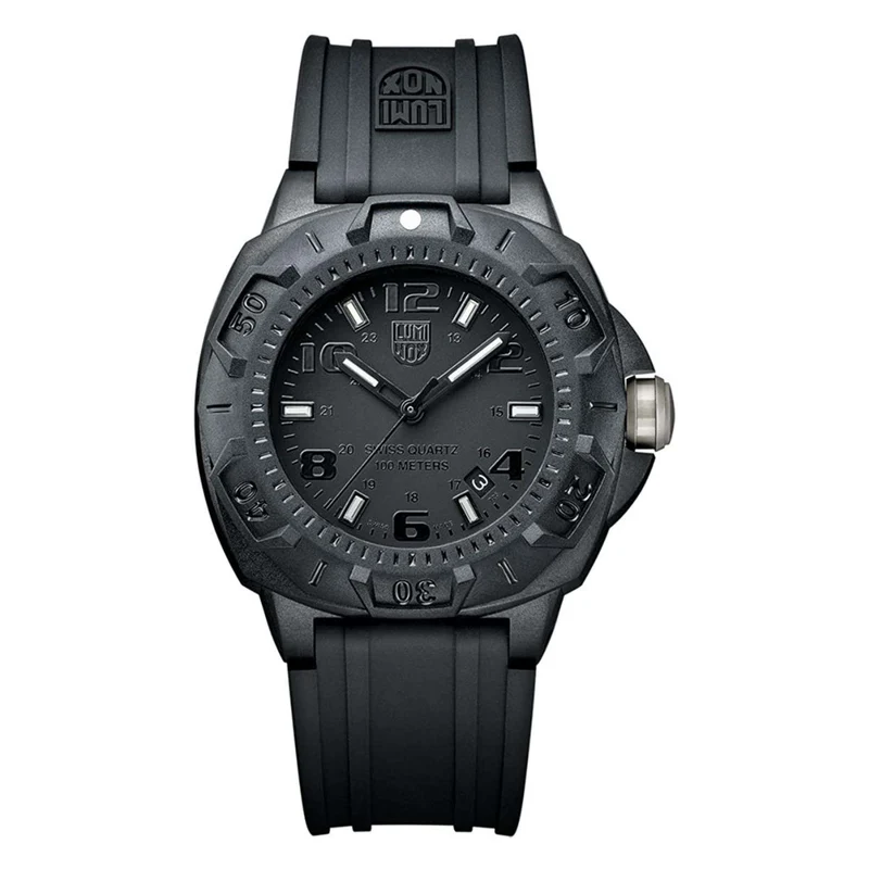 Luminox Land Sentry 0200 Series Black Dial Black Rubber Strap Men's Watch XL.0201.BO