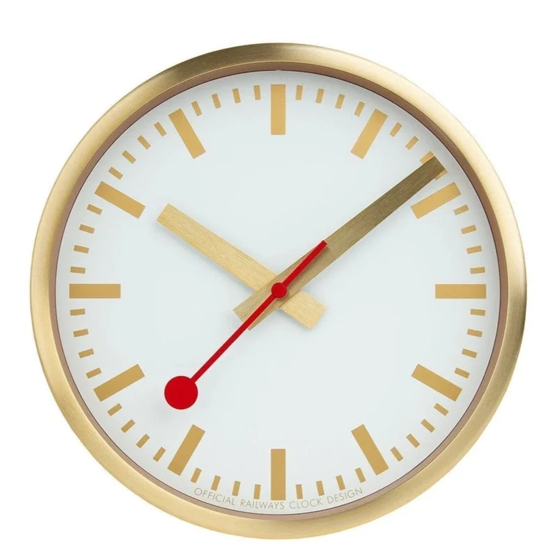 Mondaine Gold Wall Clock A990.CLOCK.17SBG