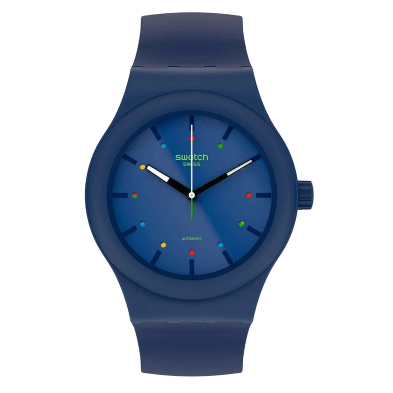 Swatch Sistem 51 '1983 Collection' Quartz Blue Dial Men's Watch SO30N400