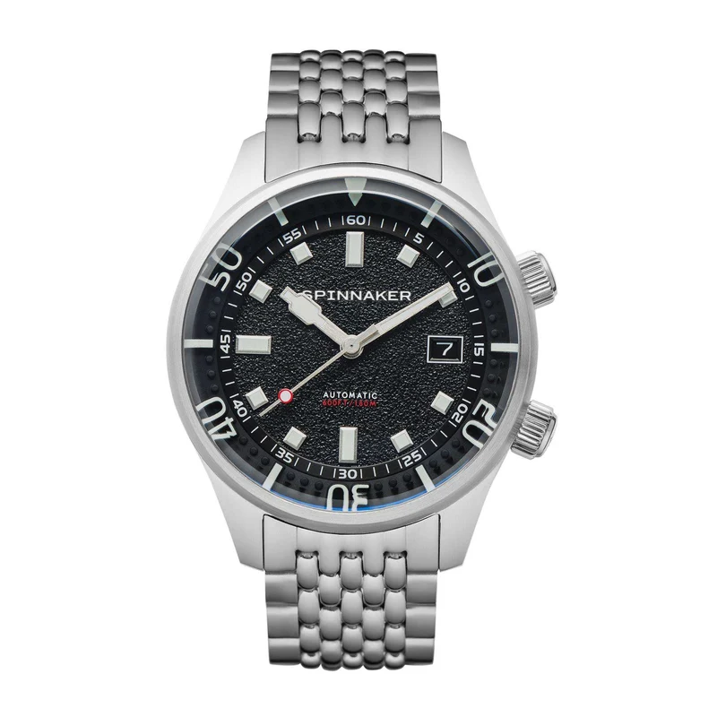 Spinnaker Bradner Petrol Black Dial Stainless Steel Bracelet Mens Watch SP-5062-11