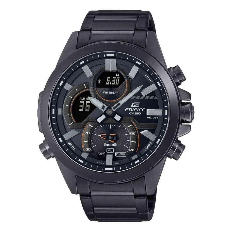 Casio Edifice Analogue-Digital Bluetooth Black Dial Black PVD Men's Watch ECB-30DC-1AEF