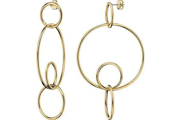 Calvin Klein Clink Gold PVD Stainless Steel Earrings KJ9PJE100100