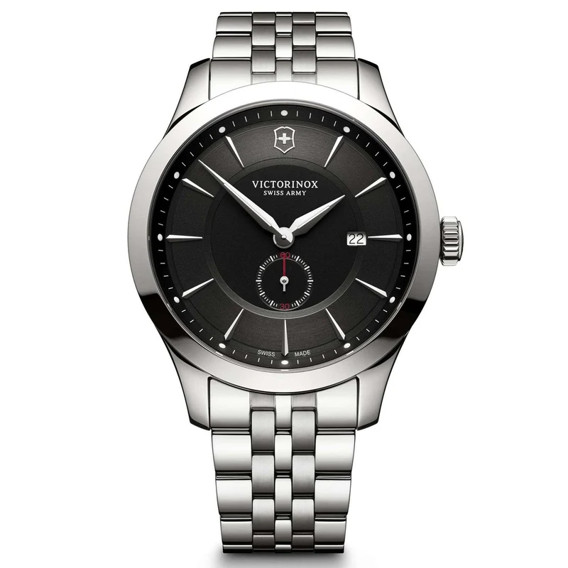 Victorinox Alliance 44mm Black Dial Steel Mens Quartz Watch 241762