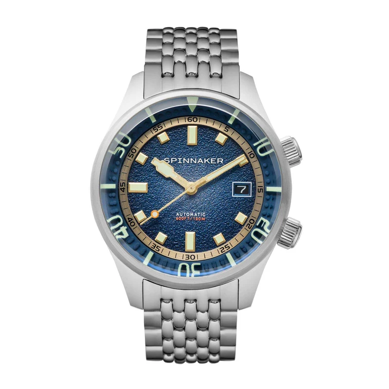 Spinnaker Bradner Pacific Blue Dial Stainless Steel Bracelet Mens Watch SP-5062-22