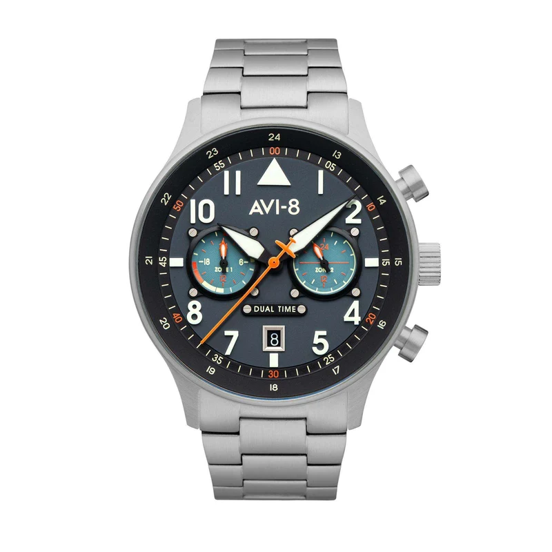 AVI-8 Hawker Hurricane Carey Dual Time Gutersloh Mens Watch AV-4088-22