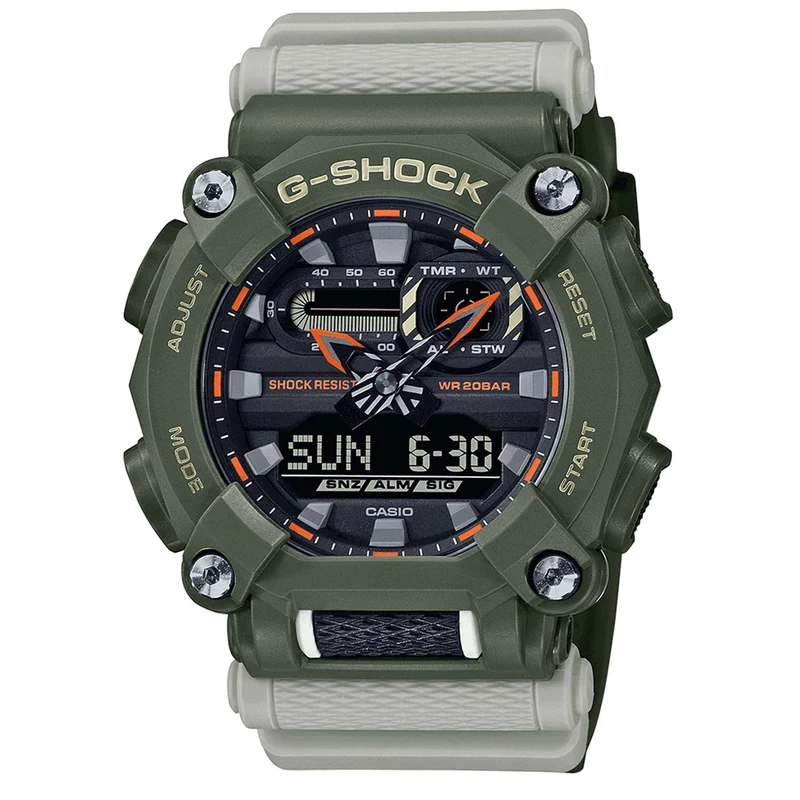 Casio G-Shock Hidden Coast Series Quartz Black Dial Grey Resin Strap Mens Watch GA-900HC-3AER