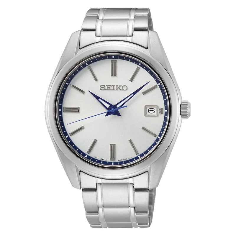 Seiko Essentials 40mm 140th Anniversary White Dial Steel Mens Quartz Watch SUR457P1