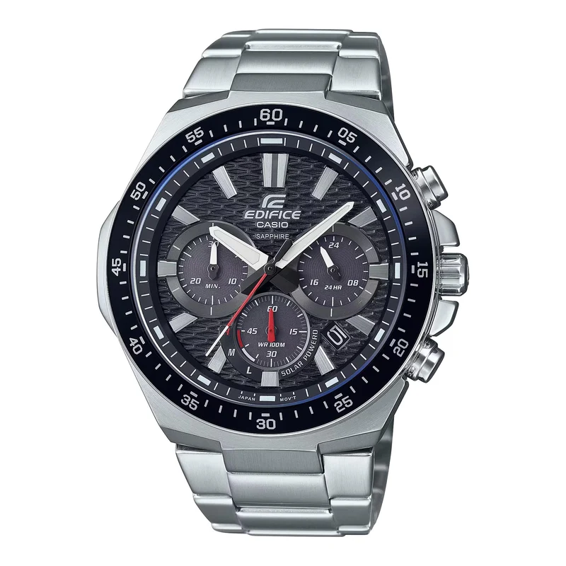Casio Edifice Solar Quartz Black Dial Stainless Steel Bracelet Men’s Watch EFS-S600D-1A4VUEF