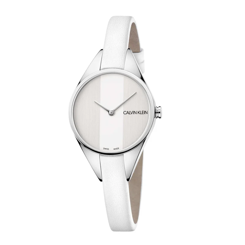 Calvin Klein Wavy Quartz Silver Dial Stainless Steel Bracelet Ladies Watch K8P231L6