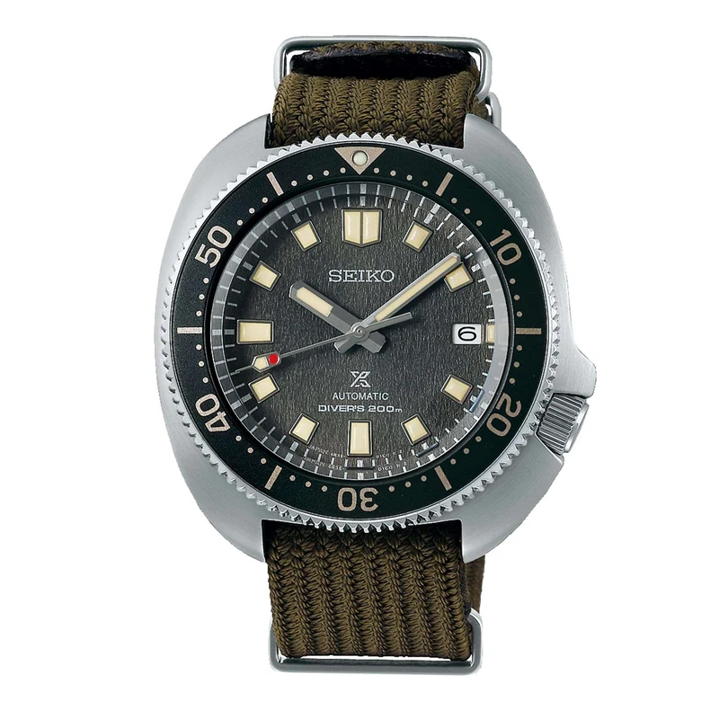 Seiko Prospex 'Captain Willard' Automatic Black Dial Green NATO Strap Men's Watch SPB237J1