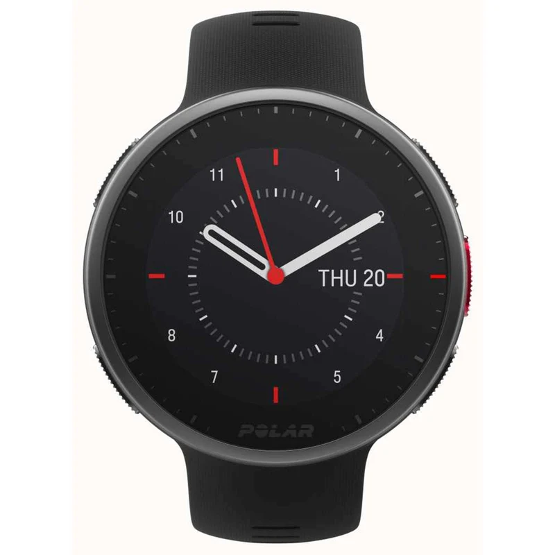 Polar Vantage V2 H10 HR Sensor Quartz Digital Dial Black Rubber Strap Smartwatch 90082711