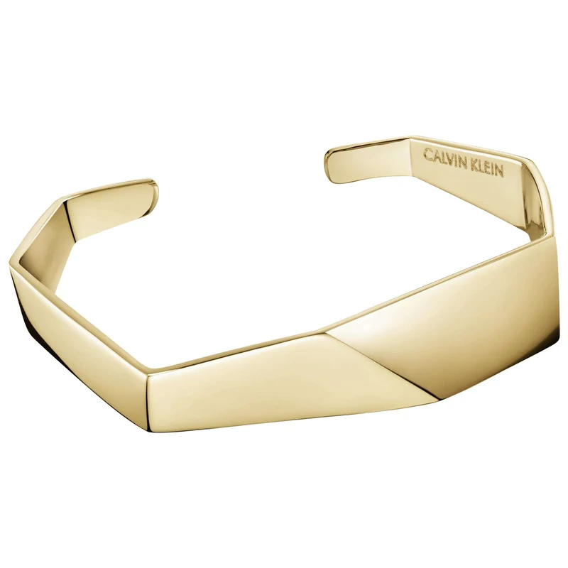 Calvin Klein Origami Gold PVD Stainless Steel Ladies Bracelet KJATJF10010S