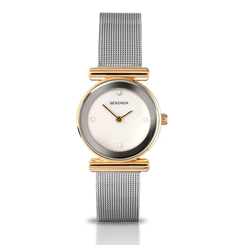 Sekonda Quartz Mother of Pearl Dial Milanese Bracelet Ladies Watch 4887.00
