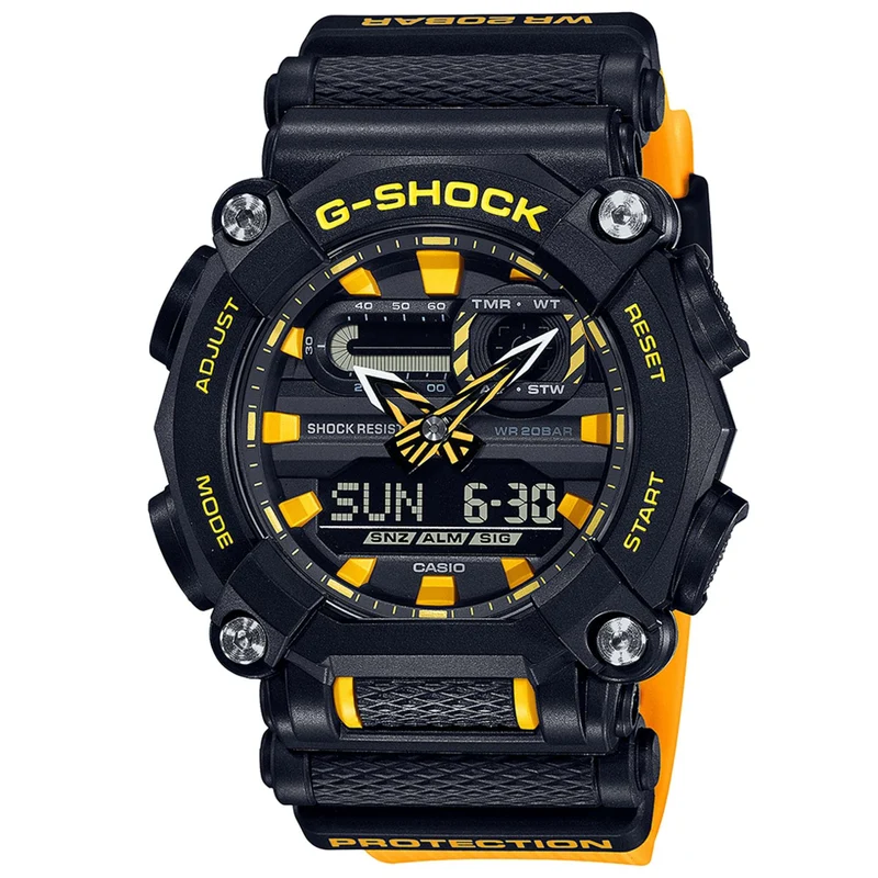 Casio G-Shock Quartz Black Dial Resin Strap Mens Watch GA-900A-1A9ER