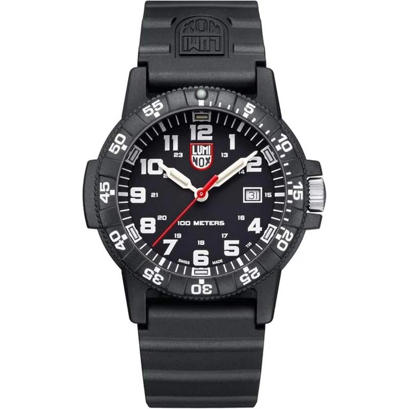 Luminox Leatherback SEA Turtle 44mm Black Dial PU Strap Mens Quartz Watch XS.0321.L