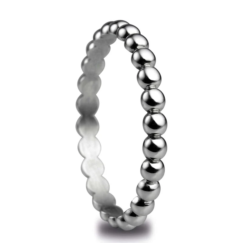Bering Arctic Symphony Stainless Steel Shiny Silver Ring 552-10-71
