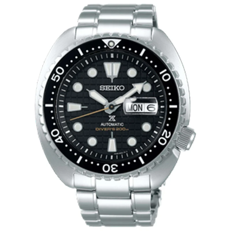 Seiko Prospex King Turtle Automatic Black Dial Stainless Steel Bracelet Men's Watch SRPE03K1