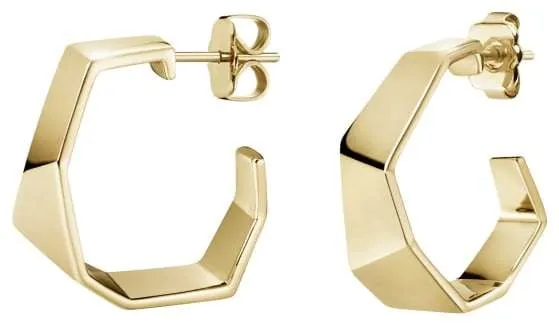 Calvin Klein Origami Gold PVD Stainless Steel Earrings KJATJE100200