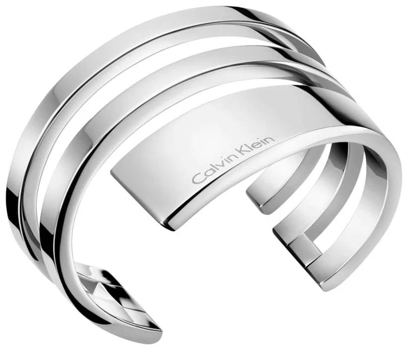Calvin Klein Silver Stainless Steel Open Beyond Ladies Bangle KJ3UMF00010S