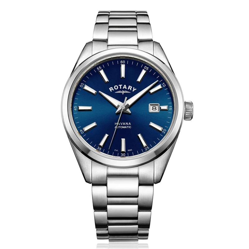 Rotary Havana Stainless Steel Blue Men’s Automatic Watch
