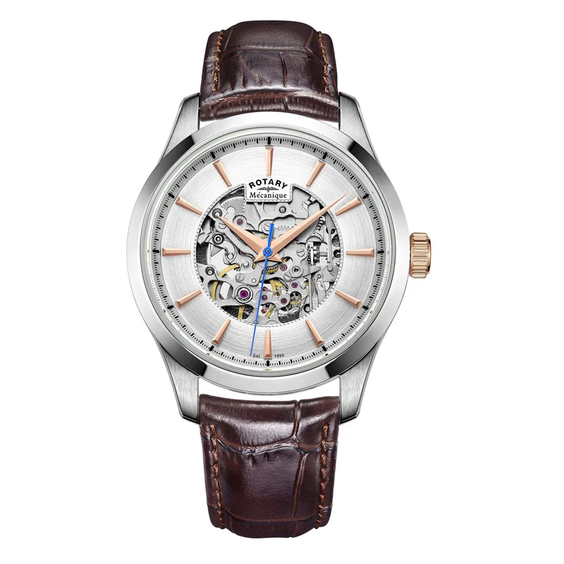 Rotary Skeleton Two-Tone Men’s Automatic Watch
