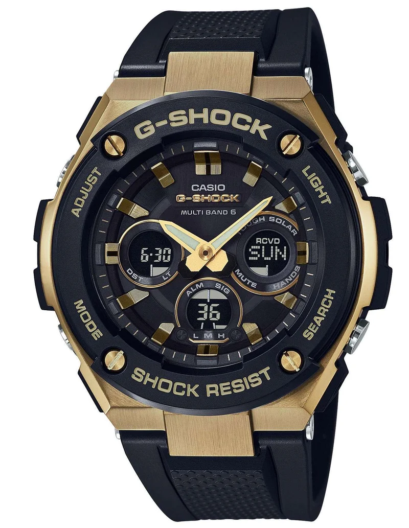 Casio G-Steel Gold Men’s Alarm Chronograph GST-W300G-1A9ER