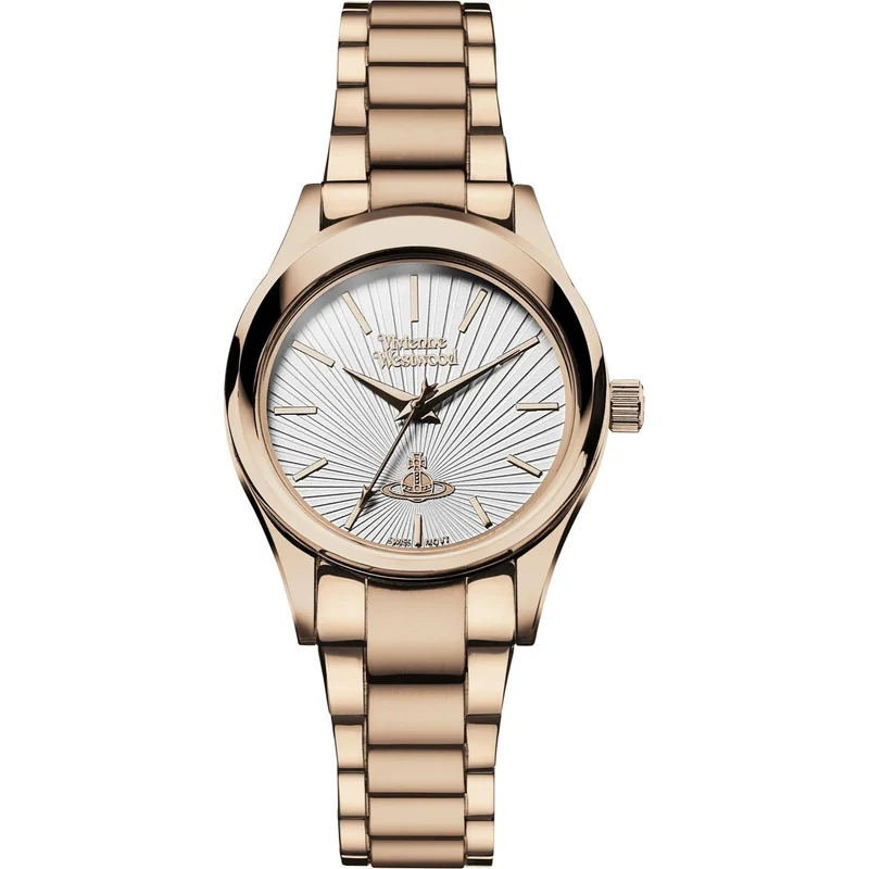 Vivienne Westwood Holloway Rose Gold Silver Dial Ladies Watch VV111RS