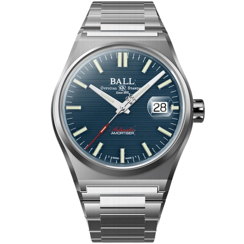 BALL Roadmaster 40mm Perseverer Blue Dial Steel Mens Automatic Watch NM9050C-S1-BE
