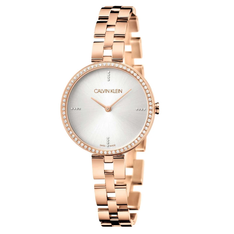 Calvin Klein Elegance Quartz Silver Dial Stainless Steel Bracelet Ladies Watch KBF23146