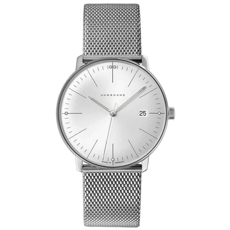 Junghans Max Bill Quartz 041/4463.48 Silver Dial Milanese Bracelet Men's Watch