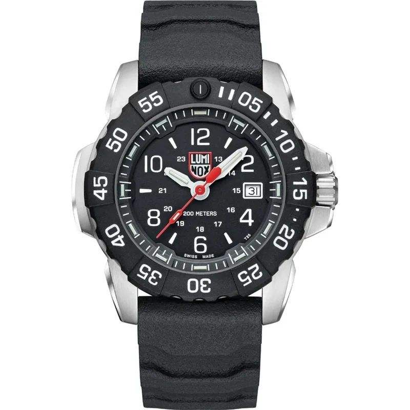 Luminox Navy Seal 45mm Black Dial Rubber Mens Quartz Watch XS.3251.CB