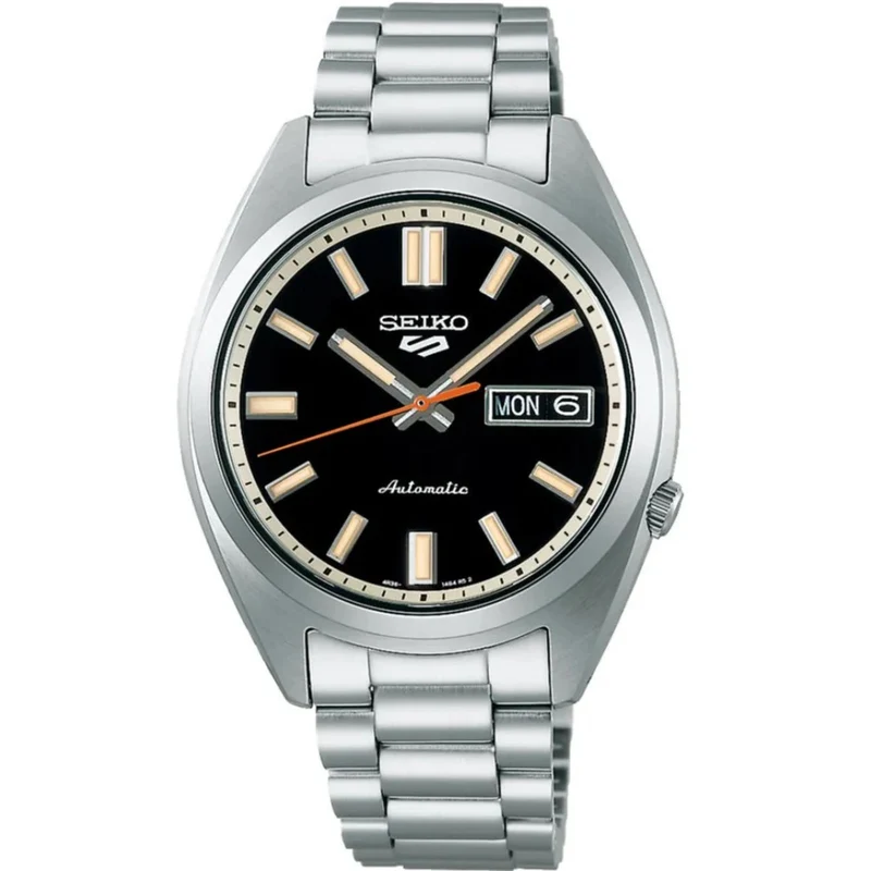 Seiko 5 Sports SNXS Classic ‘Deep Black’ Black Dial Steel Bracelet Men's Watch SRPK89K1