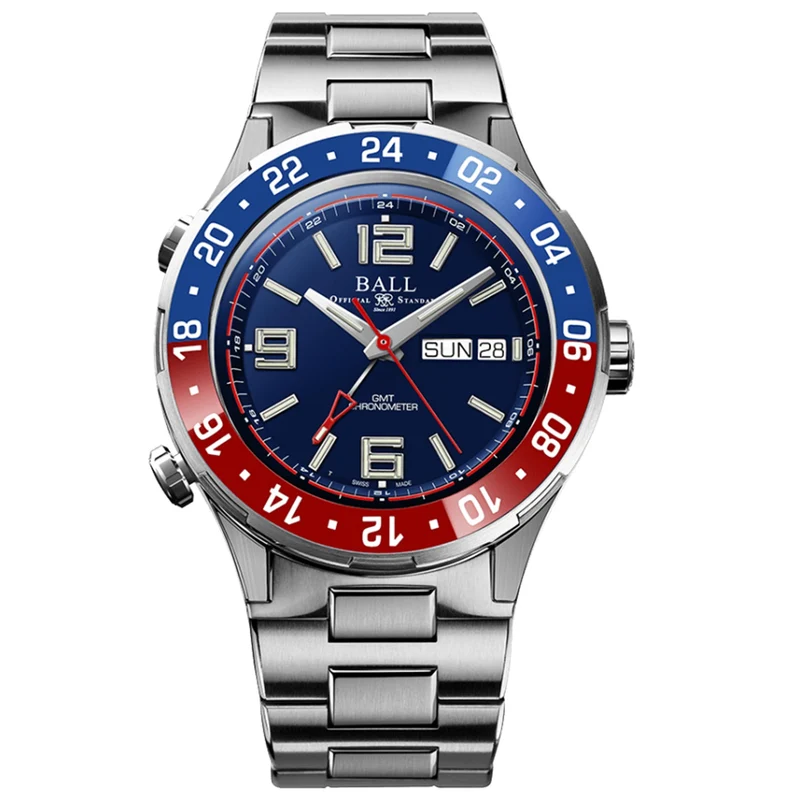 BALL Roadmaster Marine 40mm Titanium Limited Edition Blue Dial Steel Mens Automatic Watch DG3030B-S4C-BE
