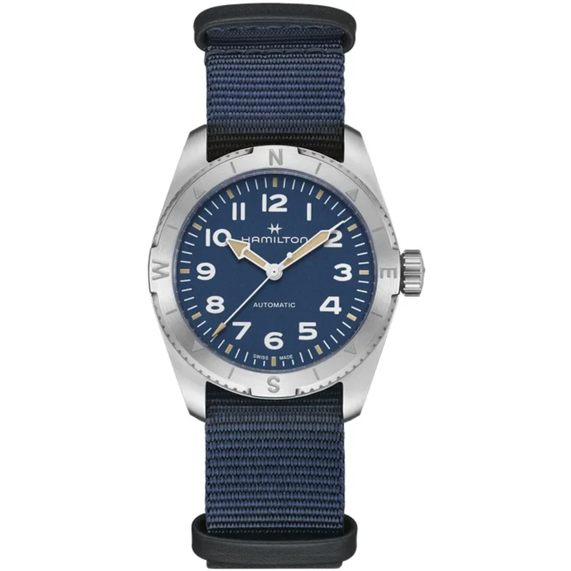 Hamilton Khaki Field 37mm Expedition Blue Dial NATO Automatic Watch H70225940