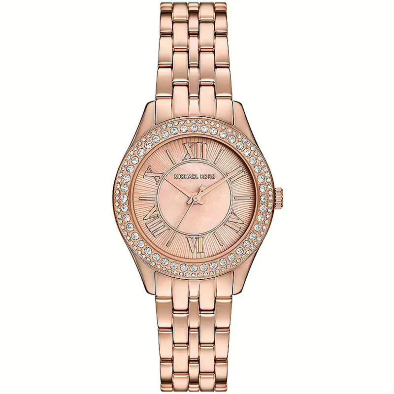 Michael Kors Harlowe Quartz Mother-of-Pearl Dial Steel Strap Women's Watch MK4845