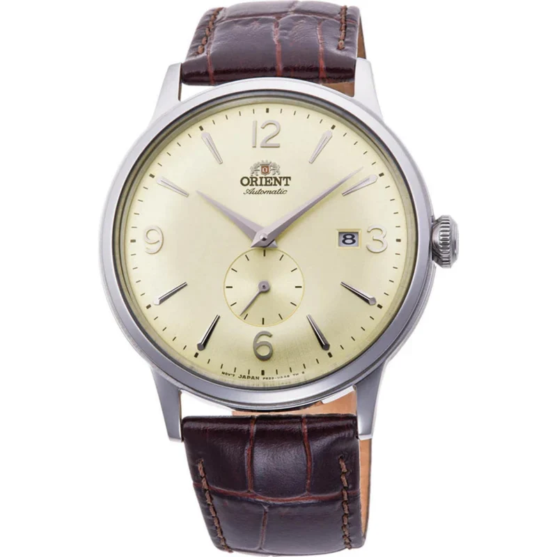 Orient Bambino 40.5mm Small Seconds Ivory Dial Leather Mens Automatic Watch RA-AP0003S30B