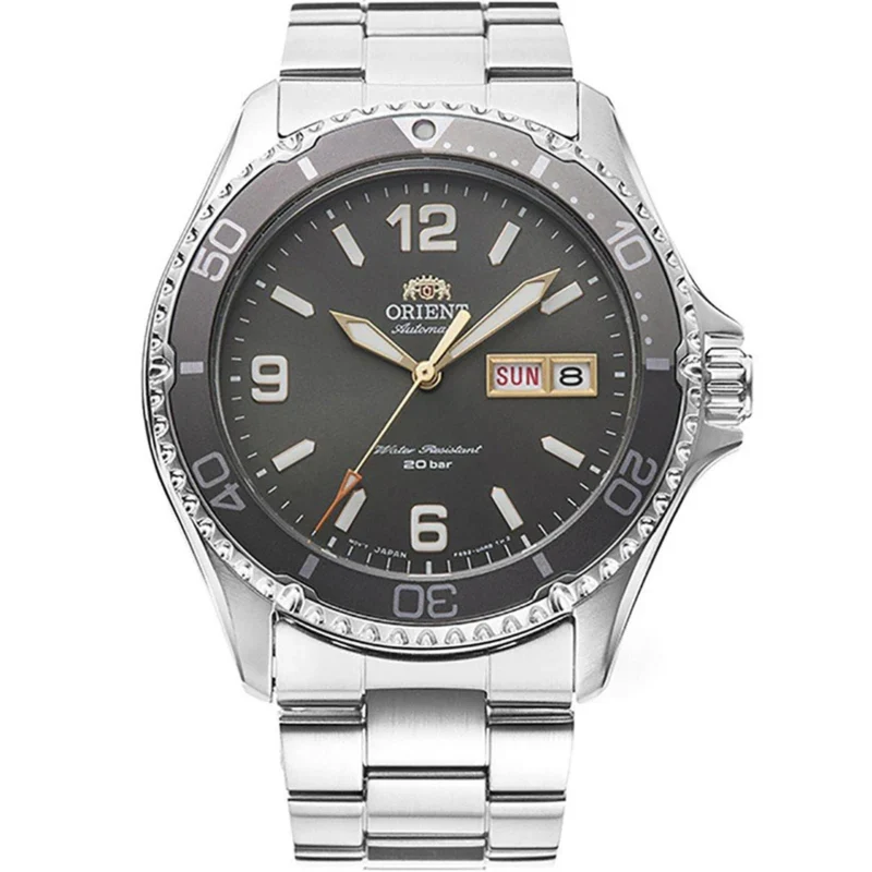 Orient Mako 42mm Grey Dial Steel Mens Automatic Watch RA-AA0819N39B