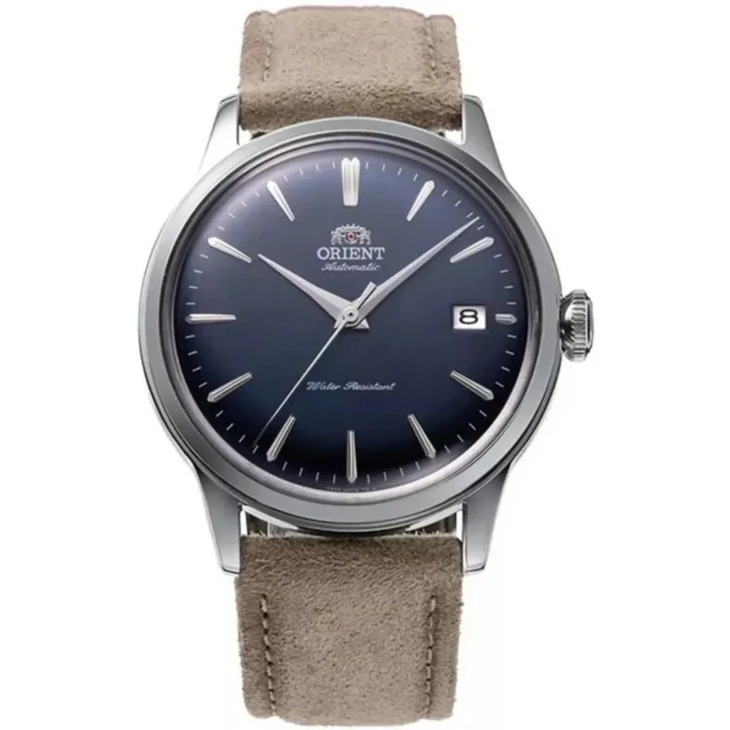 Orient Bambino 38mm Blue Dial Steel Mens Automatic Watch RA-AC0M12L30B