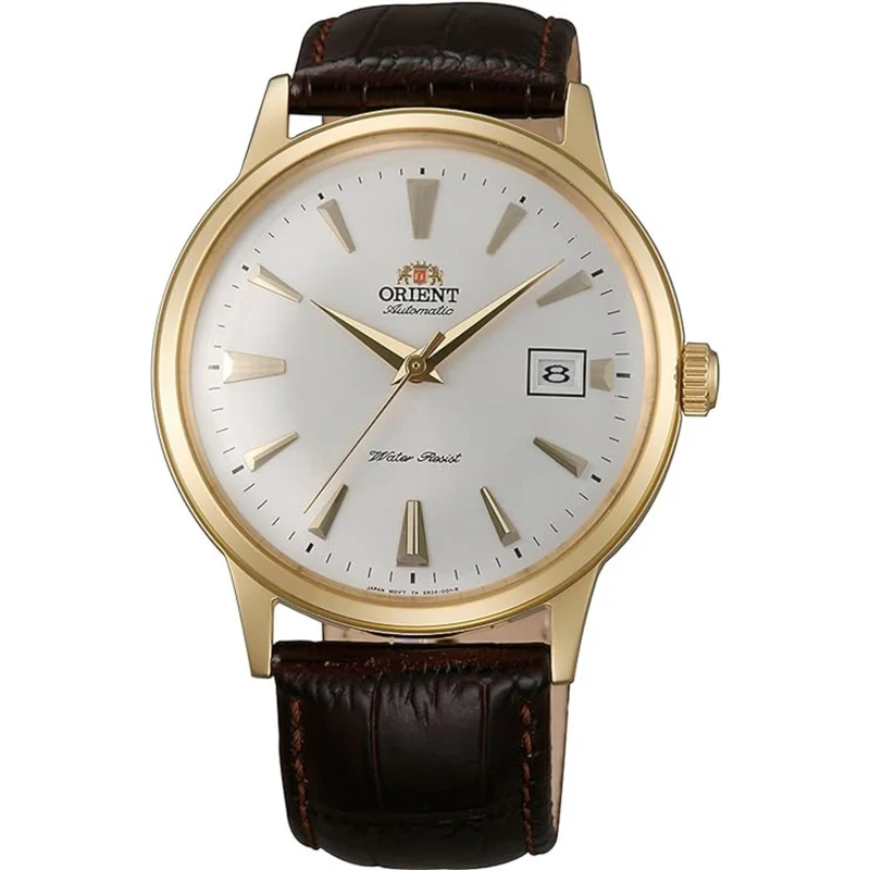 Orient Bambino 40.5mm White Dial Leather Mens Automatic Watch TAC00003W0