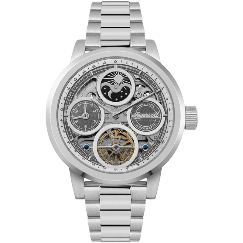 Ingersoll 1892 The Arc Automatic Silver Dial Steel Strap Men’s Watch I16002